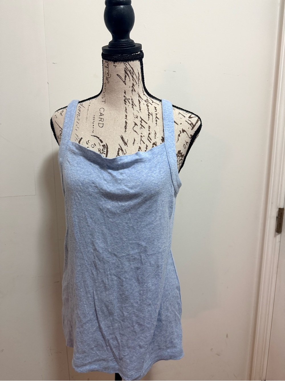 Loft Light Blue Women's Camisole Tank with Scoop Neck